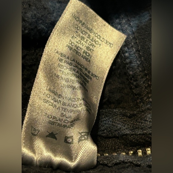 Sundry Evereve Women’s 1 S Blue Black Tie Dye Zip Crew Neck Pullover Sweatshirt - Picture 16 of 16